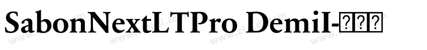 SabonNextLTPro DemiI字体转换 SabonNextLTPro DemiI字体转换